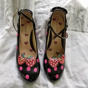 Swimmer Otome Lolita Strawberry Bow Shoes